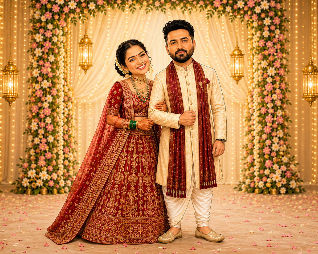 Vikas and Anamika - Wedding Couple
